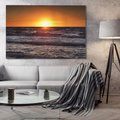 Obraz na płótnie 120x80 - Zachód Słońca Nad Morzem - zachód słońca,