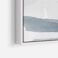Obraz w ramie 70x100 - Błękitne wybrzeże - Santorini, Grecja - rama biała
