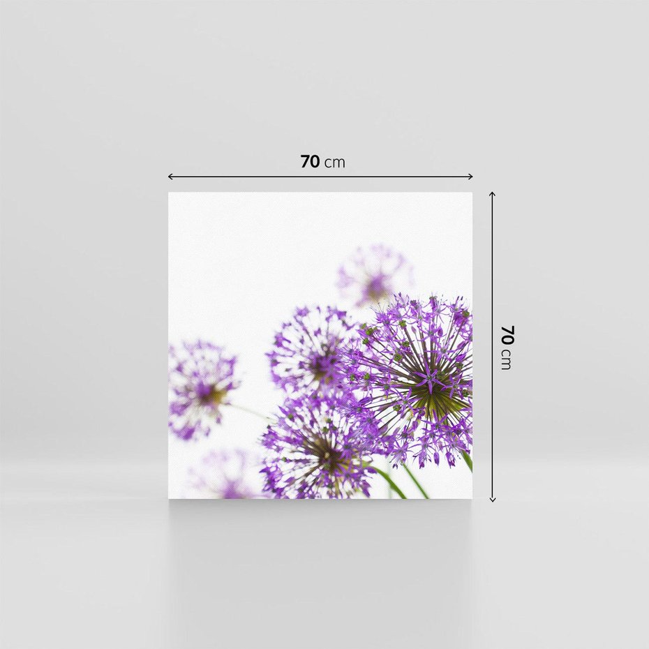 Obraz na płótnie 70x70 - Kwiatowe pejzaże: natura w rozkwicie - kwiaty, natura