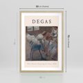 Plakat w ramie 50x70 - Elegancja Baletu na Plakacie - reprodukcja, degas - rama drewno