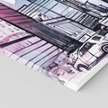 Obraz na płótnie 30x30 - Miasto ożywione pulsującym życiem - szkocja, miasto