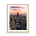 Plakat w ramie 50x70 - Nowojorskie Wieżowce - Nowy York, wieżowce - rama drewno