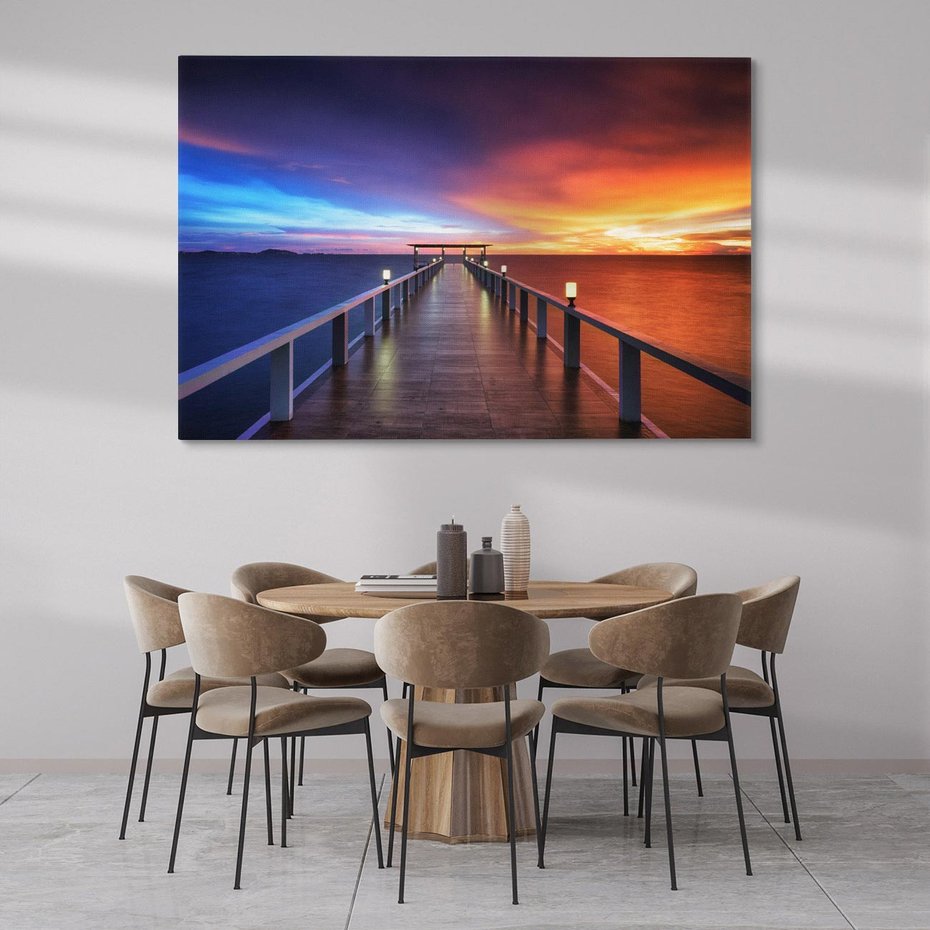 Obraz na płótnie 100x70 - Bangkok nad Wodą: Urok Tajlandii - Bangkok, morze