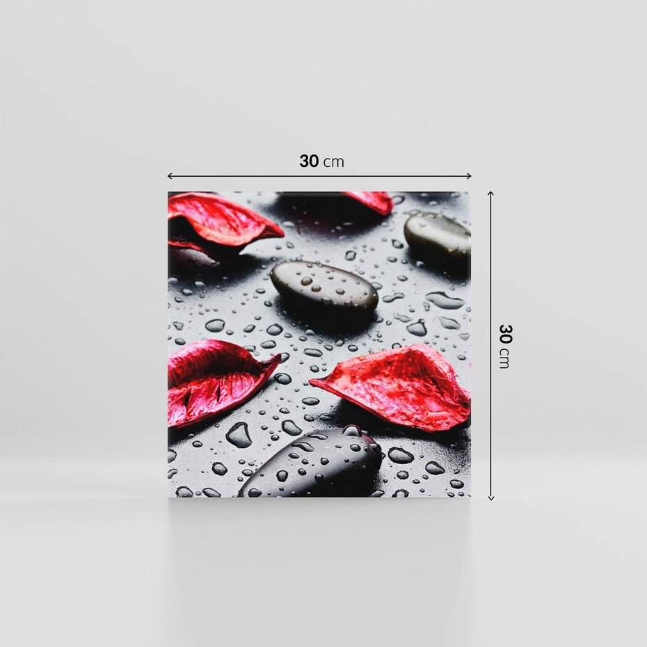 Obraz na płótnie 30x30 - Spa wśród Natury - spa, kamienie