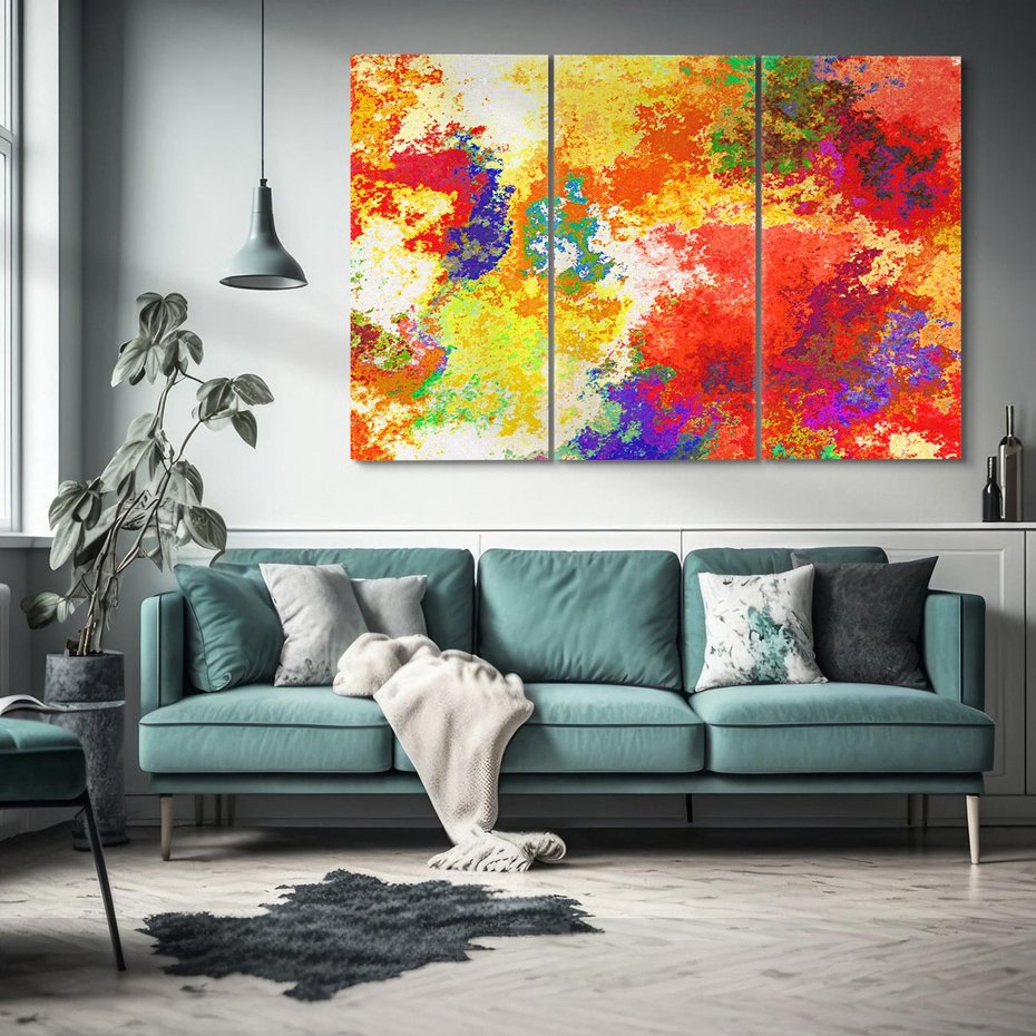 Obraz na płótnie 120x80 - Abstrakcja wyraz artystyczny - abstrakcja