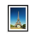 Plakat w ramie 30x40 - Ikoniczny symbol miasta - wieża, Eiffla - rama czarna