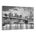 Obraz na płótnie 100x70 - połączenie ikonicznego miasta - most, Nowy Jork