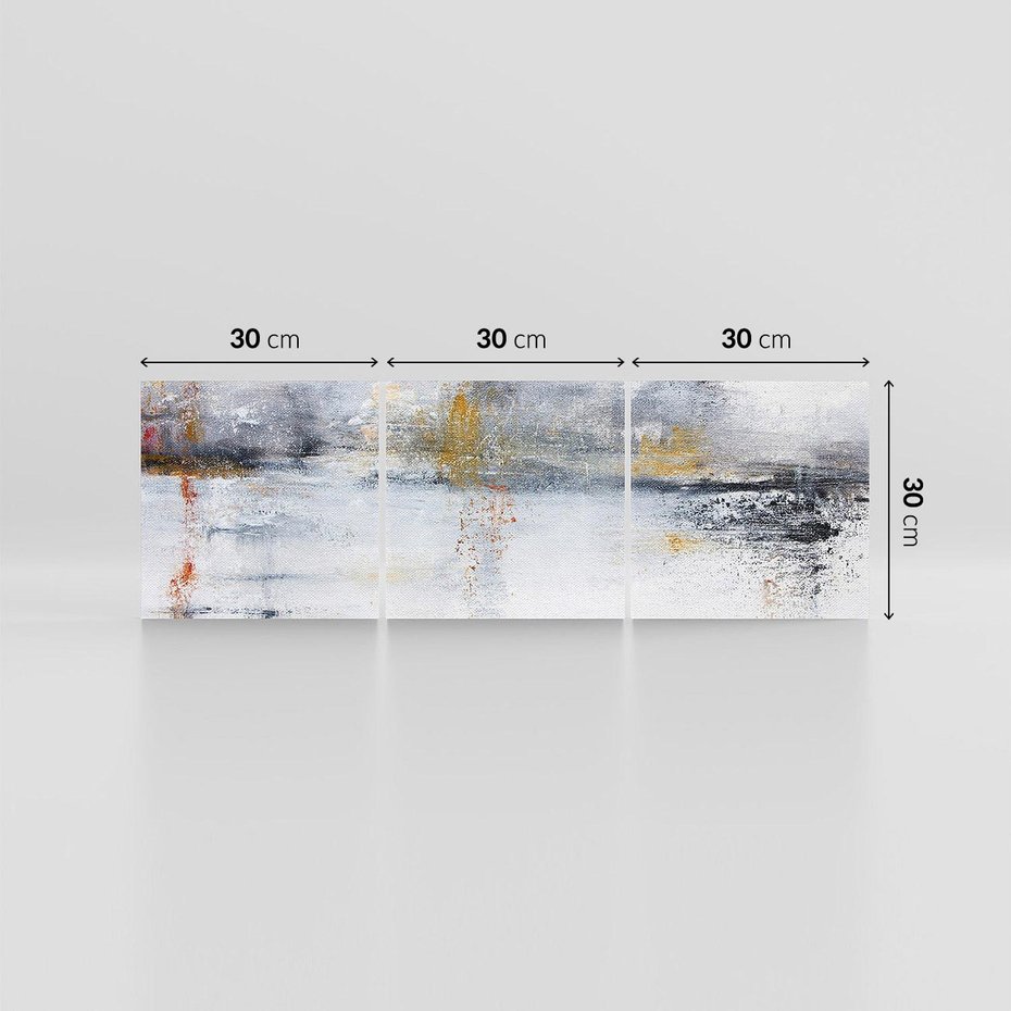 Obraz na płótnie 90x30 - Kontrastujące Chaosy - abstrakcja, kontrast