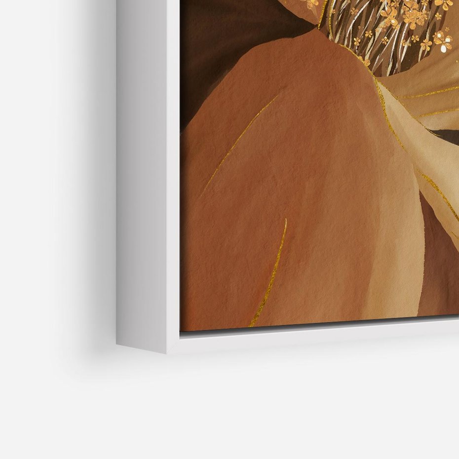 Obraz w ramie 50x50 - Wyraz Luksusu - sztuka, nowoczesna - rama biała