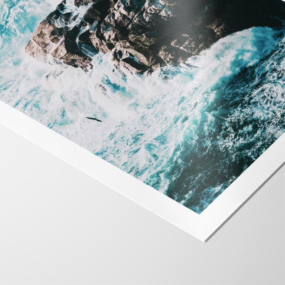 Plakat bez ramy 21x30 - Siła Natury - morze, skały