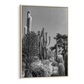 Obraz w ramie 70x100 - Pustynny Klimat - czarno białe zdjecie, pustynia - rama drewno