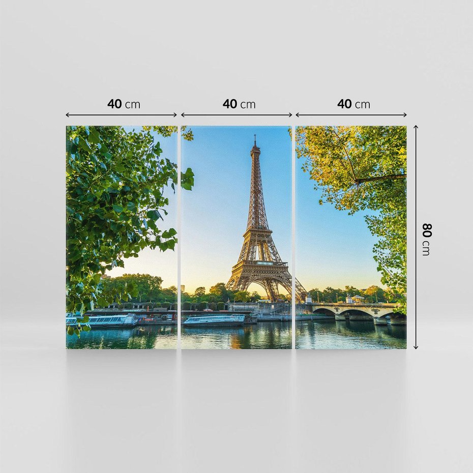 Obraz na płótnie 120x80 - Wieża Eiffla w blasku - Paryż, Francja