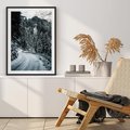 Plakat bez ramy 30x40 - Zimowa Przygoda - zima w górach, droga