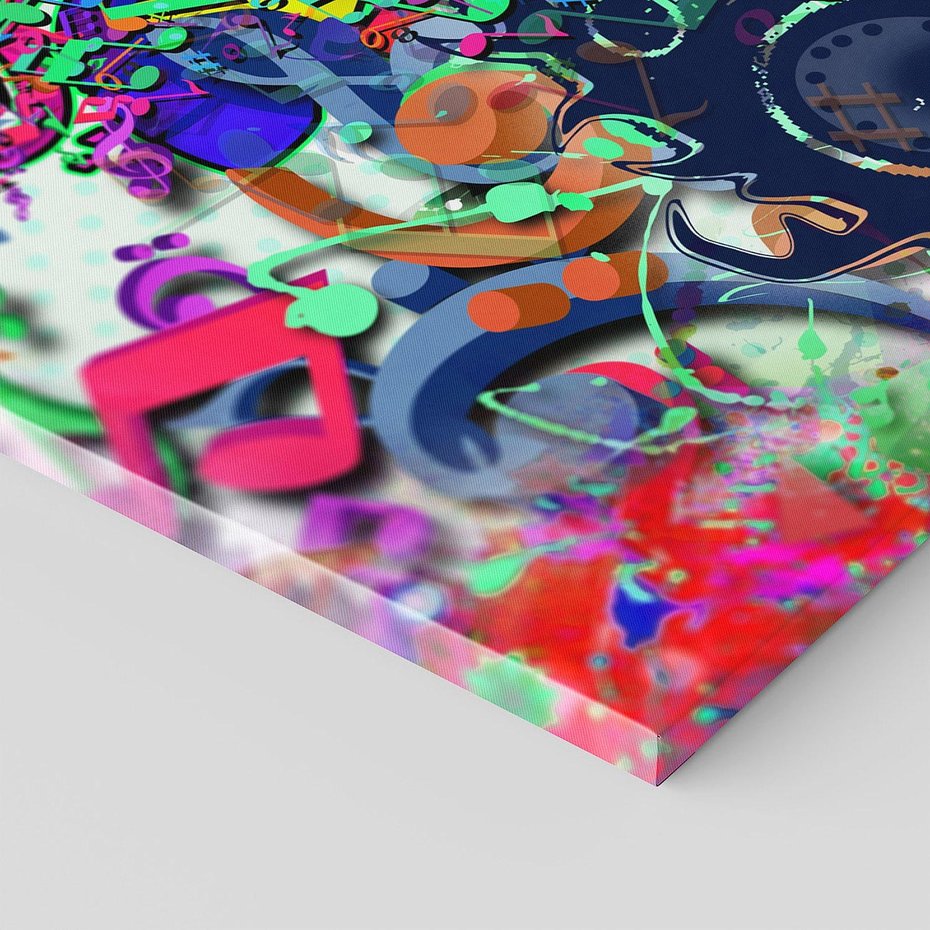 Obraz na płótnie 120x60 - Harmonia Muzyki - grafika, muzyka