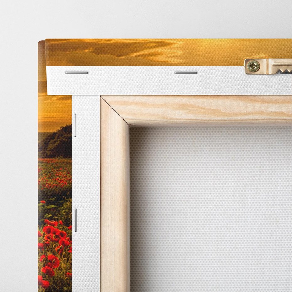 Obraz na płótnie 120x80 - Makowe uczucia - maki, kwiaty