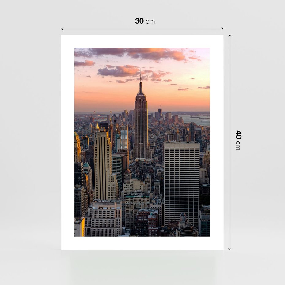 Plakat bez ramy 30x40 - Nowojorskie Wieżowce - Nowy York, wieżowce