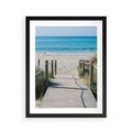 Plakat w ramie 40x50 - Żywa Natura - plaża, morze - rama czarna