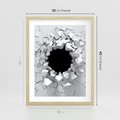 Plakat w ramie 30x40 - Nowoczesna Abstrakcja - grafika, nowoczesna - rama drewno