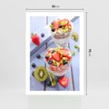 Plakat bez ramy 50x70 - Świeżość i Zdrowie - sałatka, owoce