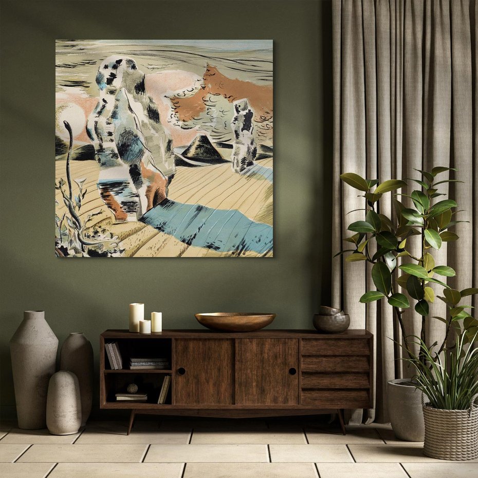 Obraz na płótnie 40x40 - Avebury (1937), Paul Nash - Reprodukcja - reprodukcja, obraz na płótnie