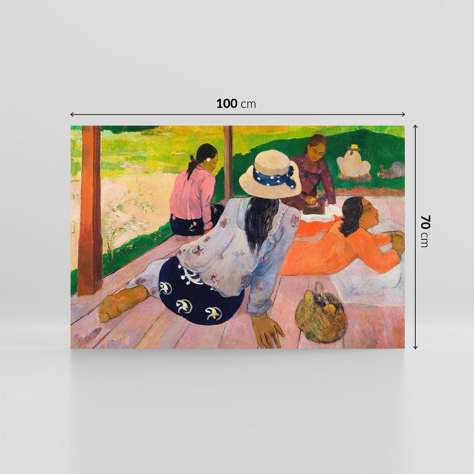 Obraz na płótnie 100x70 - Sjesta 1892, Paul Gauguin - Reprodukcja - reprodukcja, obraz na płótnie