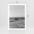 Plakat bez ramy 21x30 - Słuchaj Śpiewu Fal - morze, fale
