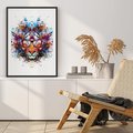 Plakat bez ramy 50x70 - Tygrys w graficznej oprawie - tygrys, grafika