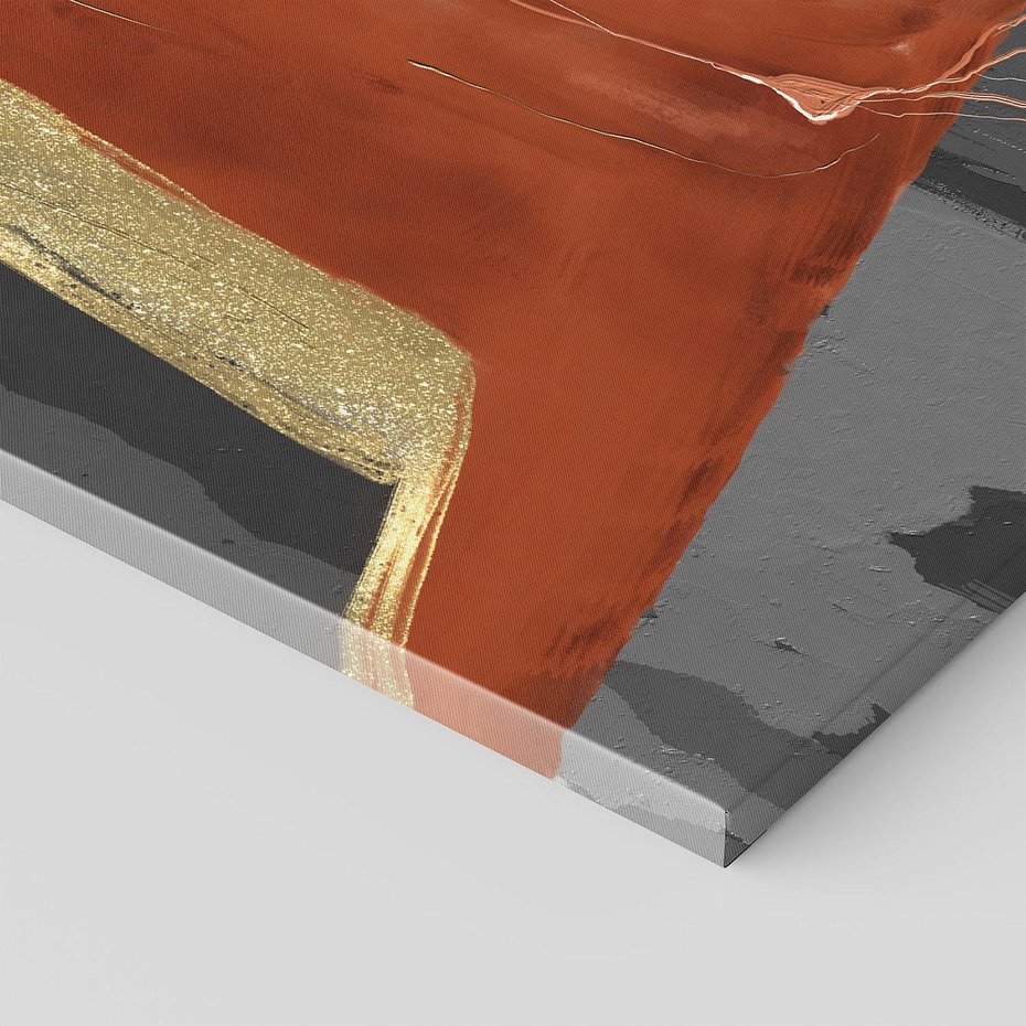 Obraz na płótnie 70x70 - Abstrakcyjna impresja - abstrakcja, nowoczesny