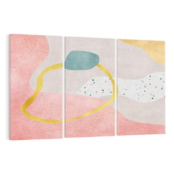 Obraz na płótnie 120x80 - Ekspresja w ruchu pędzla - abstrakcja, połączenie kształtów