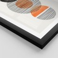 Plakat w ramie 50x70 - Geometryczna Abstrakcja - abstrakcja, nowoczesny obraz - rama czarna
