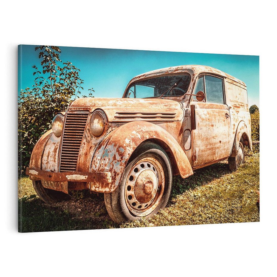 Obraz na płótnie 100x70 - Retro Samochód - retro, samochód