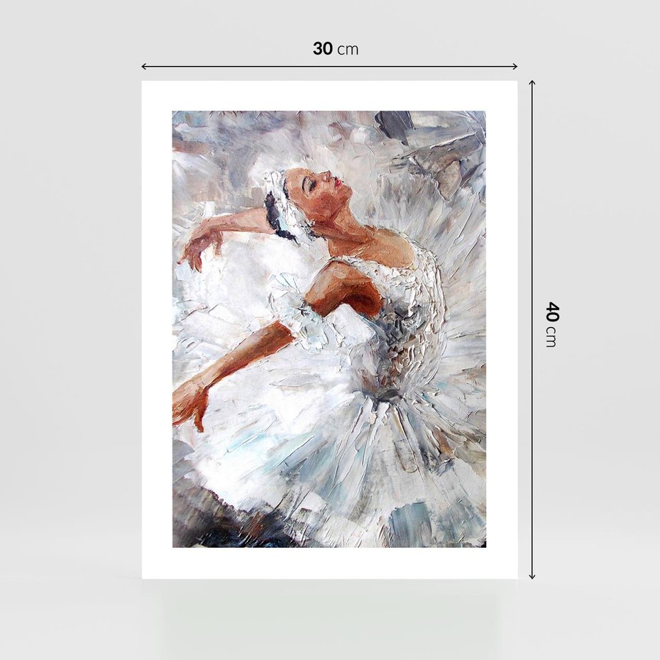Plakat bez ramy 30x40 - Baletowa Sztuka - balet, sztuka