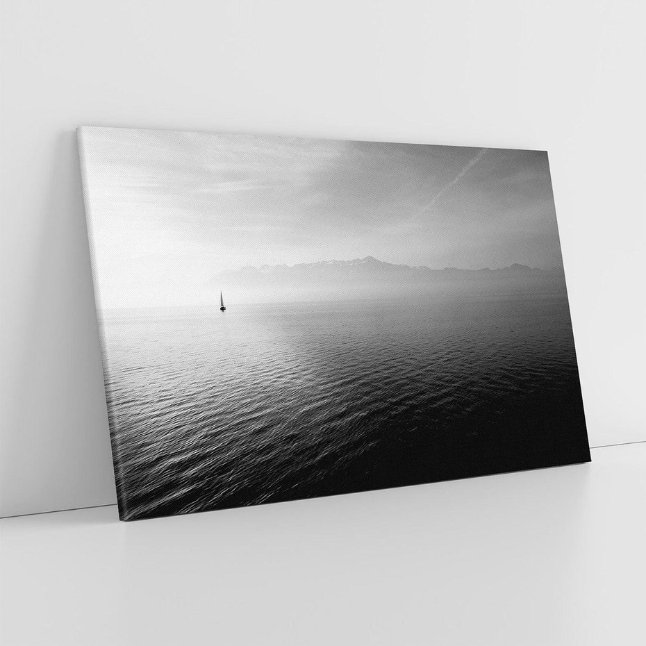 Obraz na płótnie 120x80 - Łódka na morzu - łódka, morze