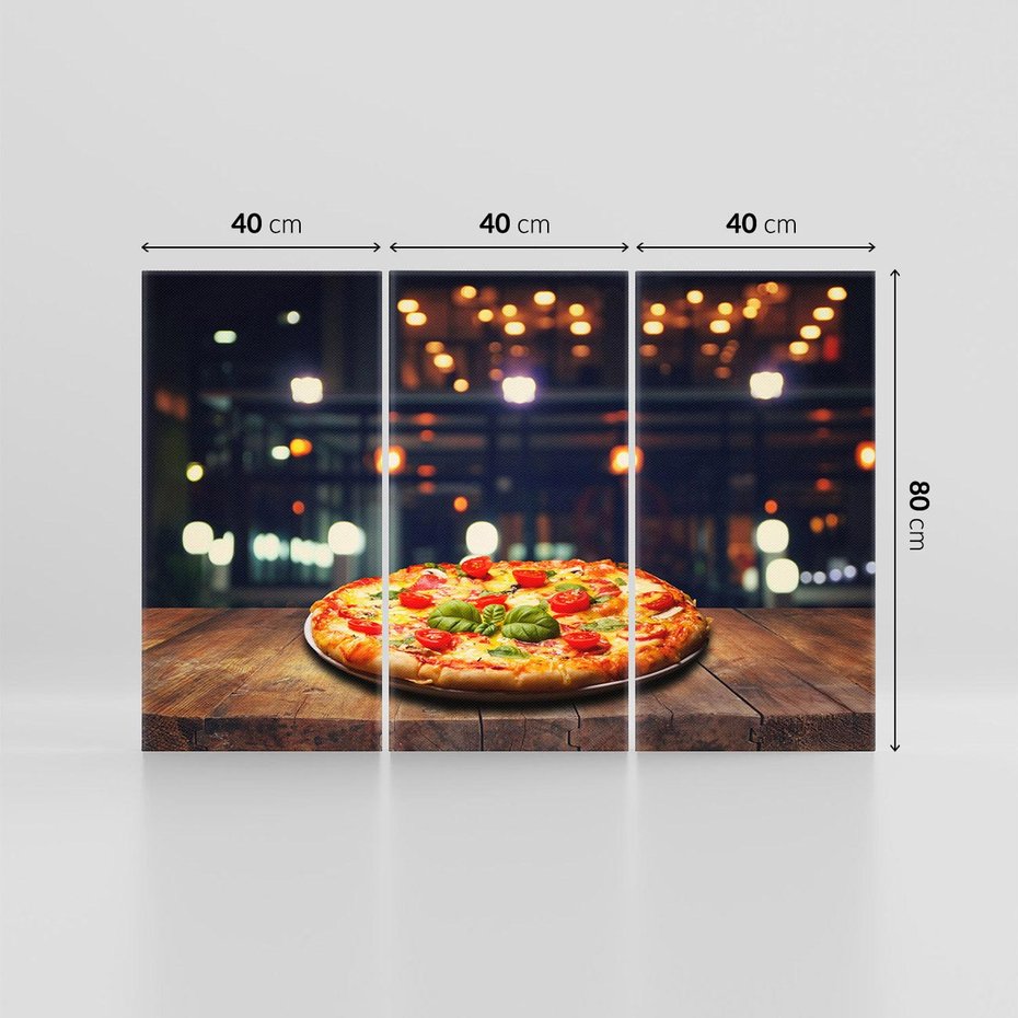 Obraz na płótnie 120x80 - Smak i tradycja - pizza, Włochy