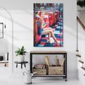 Obraz na płótnie 50x70 - Stylowa Elegancja - retro, pinup