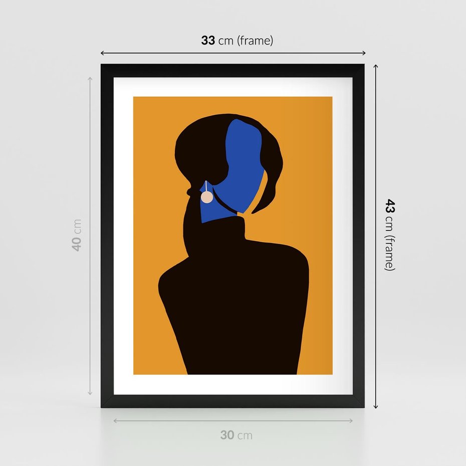 Plakat w ramie 30x40 - Transformacja Form - sztuka nowoczesna, plakat - rama czarna