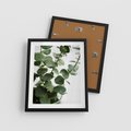 Plakat w ramie 40x50 - Zielone eukaliptusy - eukaliptus, liście - rama czarna