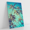 Obraz na płótnie 50x70 - Tropikalne palmy w krainie słonecznych wakacji - palmy, tropiki