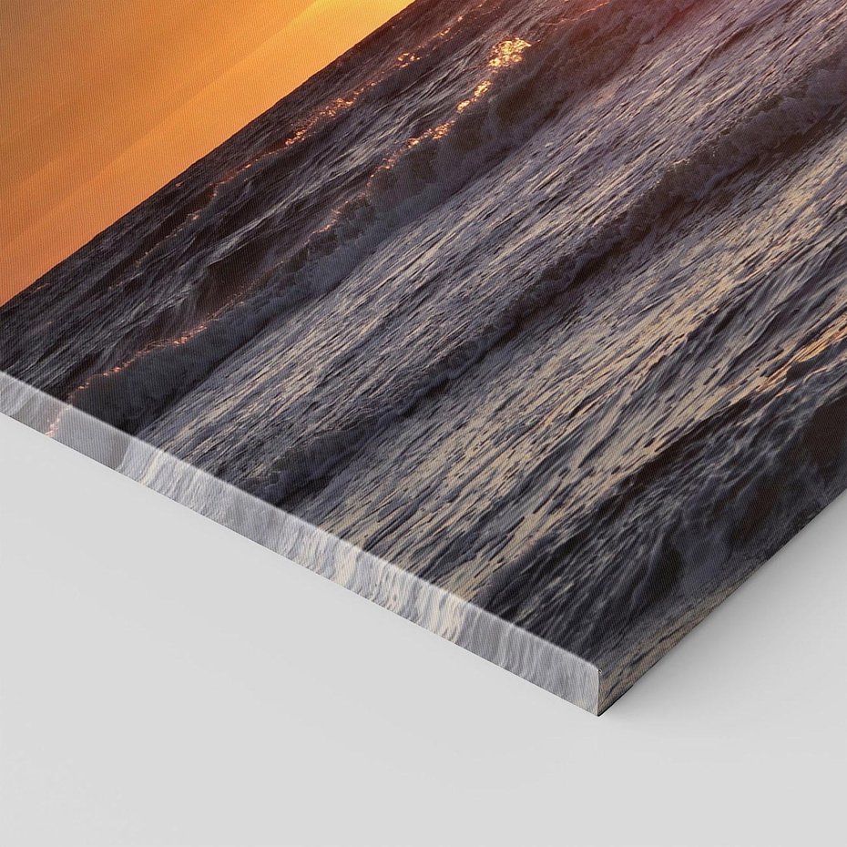 Obraz na płótnie 70x50 - Zachód Słońca Nad Morzem - zachód słońca,