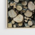 Obraz w ramie 50x50 - Bliskość Natury - drewno, las - rama drewno