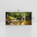 Obraz na płótnie 120x60 - Magia wodospadu w lesie - wodospad, las
