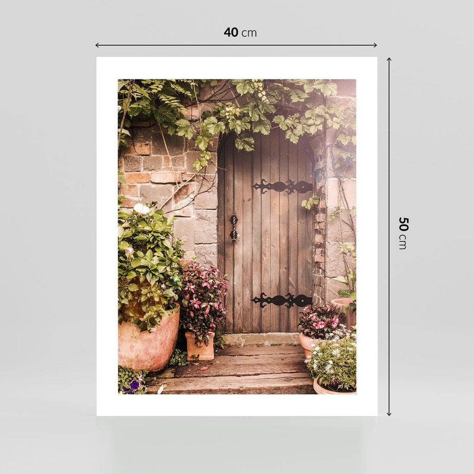 Plakat bez ramy 40x50 - Wyjątkowy Klimat - drzwi, stare
