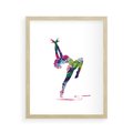 Plakat w ramie 40x50 - Taniec w akwareli - taniec, akwarela - rama drewno