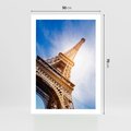 Plakat bez ramy 50x70 - Eiffla - ikona Paryża - Eiffla, Paryż