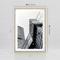 Plakat w ramie 50x70 - Fotografia Wieżowców - architektura, budynki - rama drewno