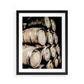 Plakat w ramie 40x50 - Tradycyjne Beczki - beczki, rustykalna fotografia - rama czarna