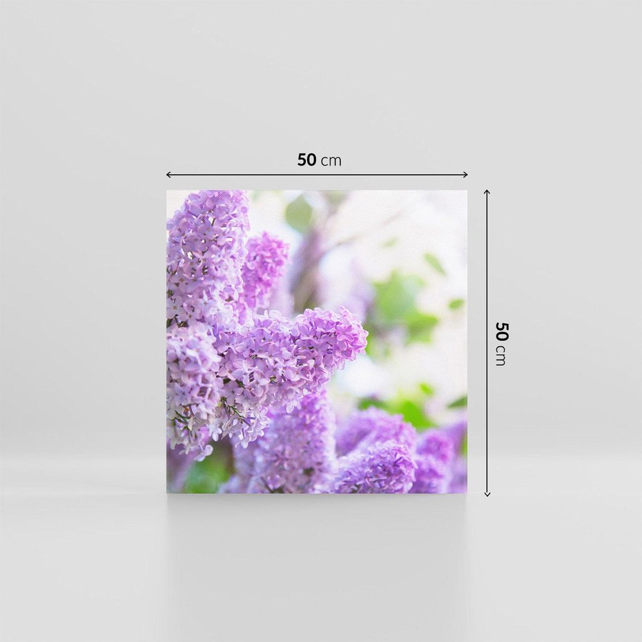 Obraz na płótnie 50x50 - Delikatny liliowy dotyk - lilie, fiolet