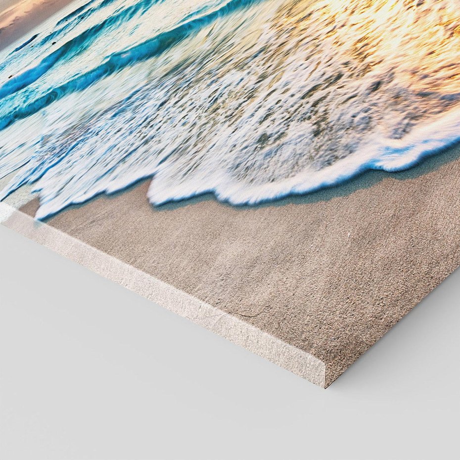 Obraz na płótnie 70x50 - Spokój morza: moment relaksu - plaża, morze