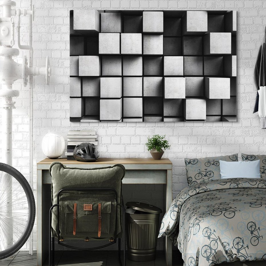 Obraz na płótnie 100x70 - Geometryczne Elegancje - nowoczesny, geometryczny