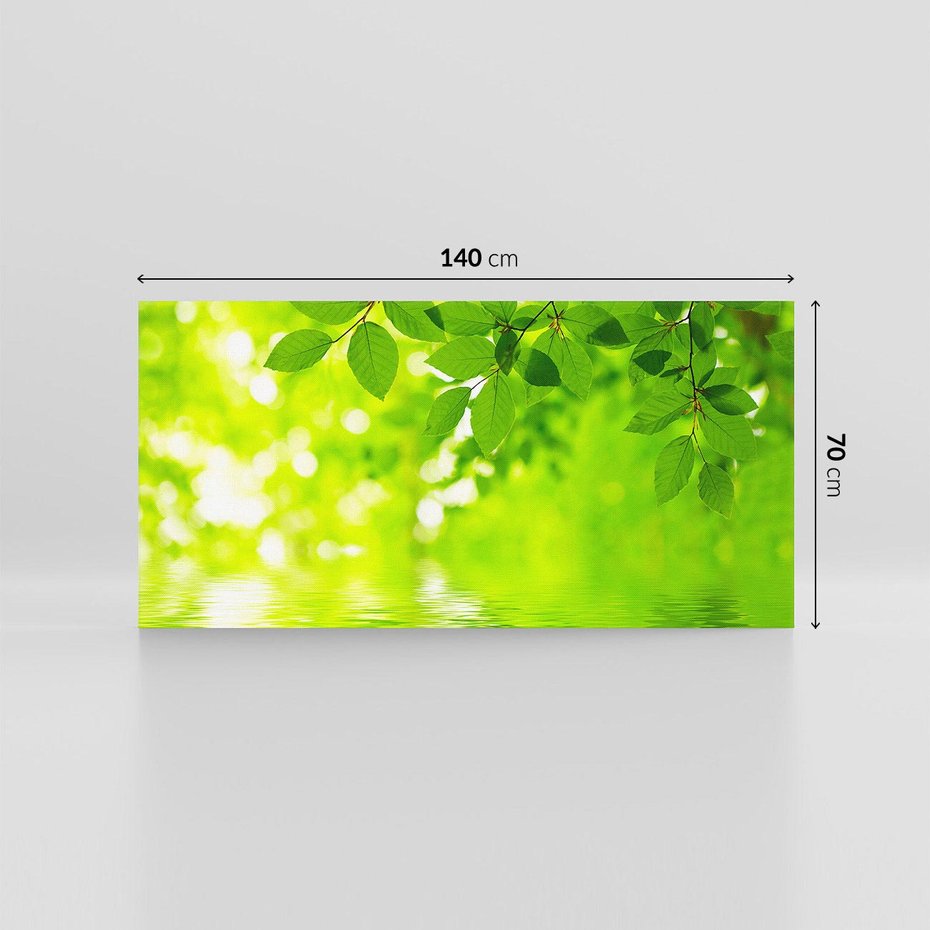 Obraz na płótnie 140x70 - Liście w Wodzie - liście, woda